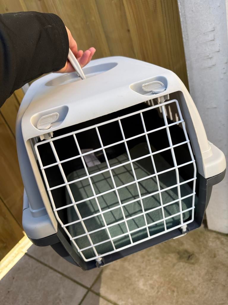 Kattenvervoersbox wit grijs, Ophalen, Gebruikt