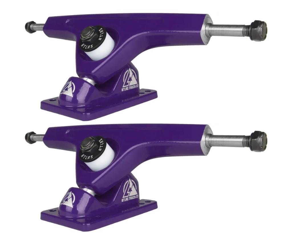 Atlas 180mm Ultralight Trucks voor longboard - Paars, Ophalen of Verzenden, Nieuw, Overige typen, Longboard
