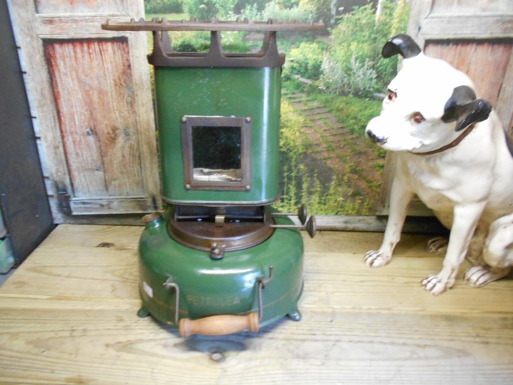 🔥emaille donkergroen oliestel petroleumstel len div maten🔥, Ophalen of Verzenden