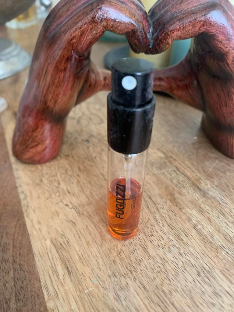 Fugazzi Goudvis parfum sample, Ophalen of Verzenden, Gebruikt