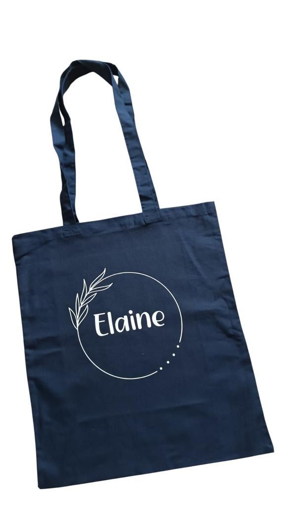 Katoenen tas met persoonlijke opdruk, Ophalen of Verzenden, Nieuw, Zwart, Overige merken