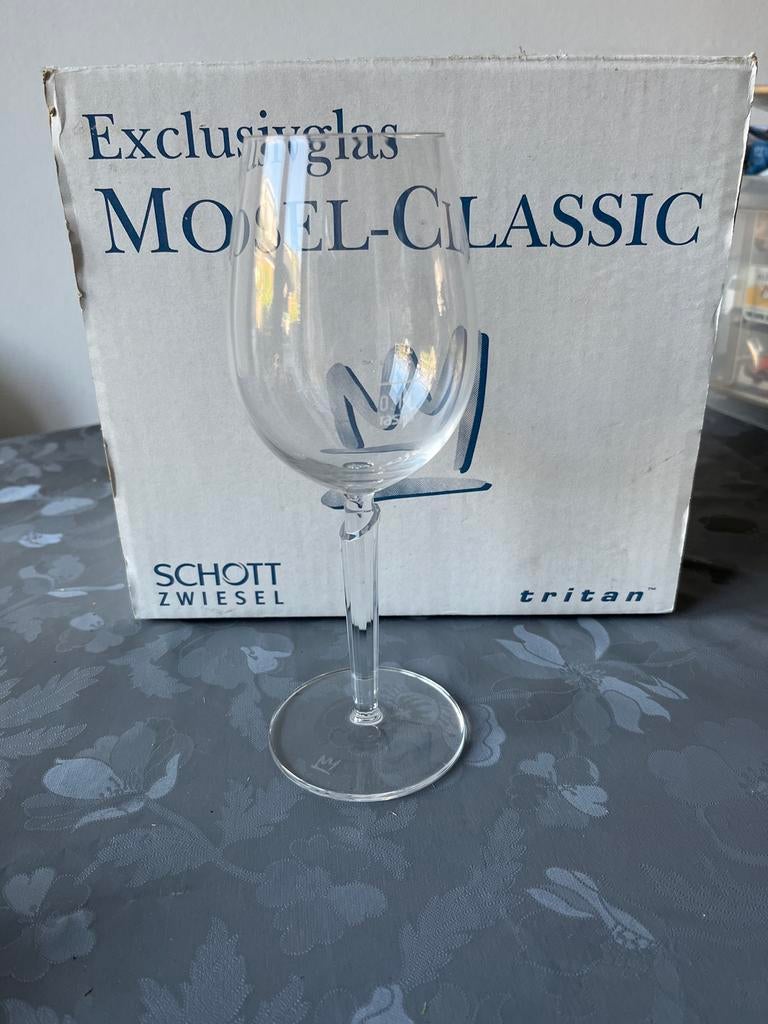 Set van 6 Schott Zwiesel MoSEL-CLASSIC wijnglazen, Antiek en Kunst, Antiek | Glas en Kristal, Ophalen of Verzenden