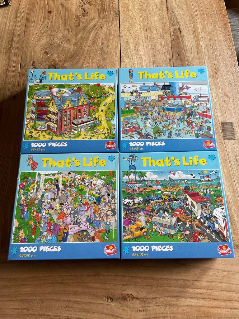 16 x Puzzel That's Life 1000 stukjes, Ophalen of Verzenden, 500 t/m 1500 stukjes, Gebruikt, Legpuzzel