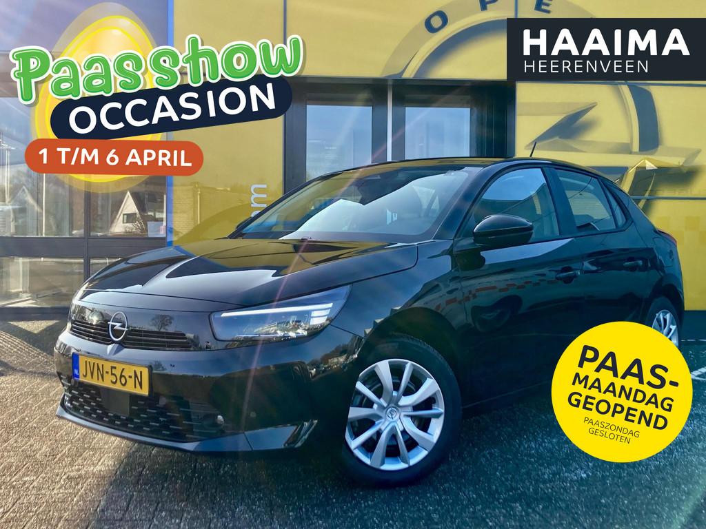 Opel Corsa 1.2 Turbo 100pk Edition | DEMO | Airco | Apple Ca, Voorwielaandrijving, Stof, Euro 6, Zwart