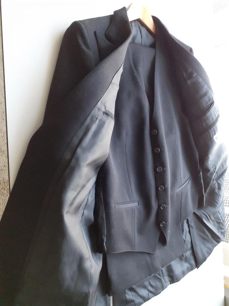 Heren kostuum en heren jasje, Kleding | Heren, Kostuums en Colberts, Ophalen of Verzenden, Zo goed als nieuw, Maat 52/54 (L), Zwart