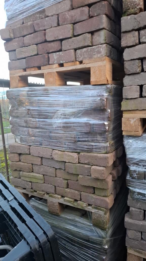 Rest partije gebakken klinkers ,dikformaat,waaltjes, Ophalen, Gebruikt, Klinkers, Natuursteen