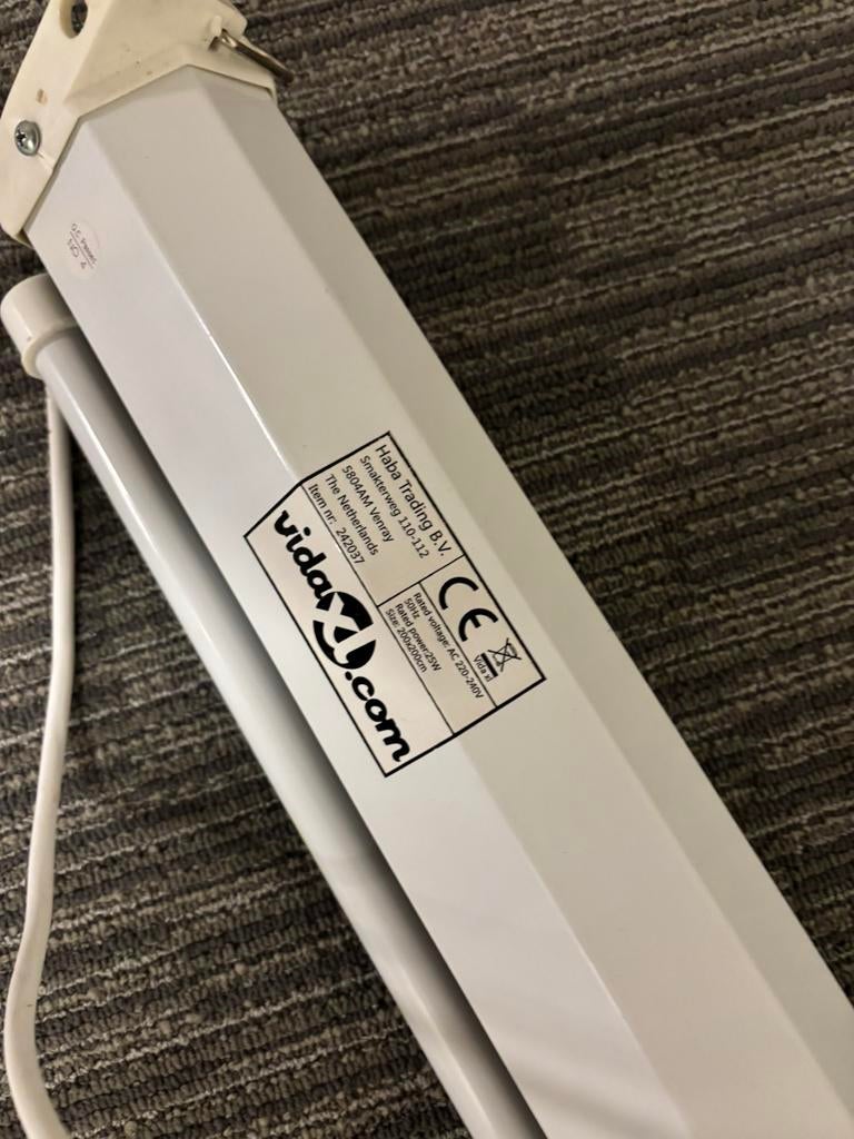 Beamer scherm, Ophalen, Gebruikt