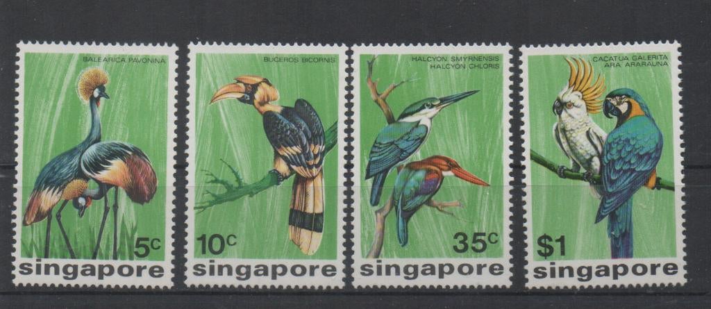 D487 Singapore 239/42 postfris Vogels, Verzenden, Postfris, Dier of Natuur