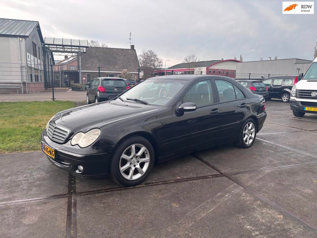 Mercedes-Benz C-klasse 200 CDI Classic sedan met climaat con, Auto's, Gebruikt, Zwart, Origineel Nederlands, Bedrijf