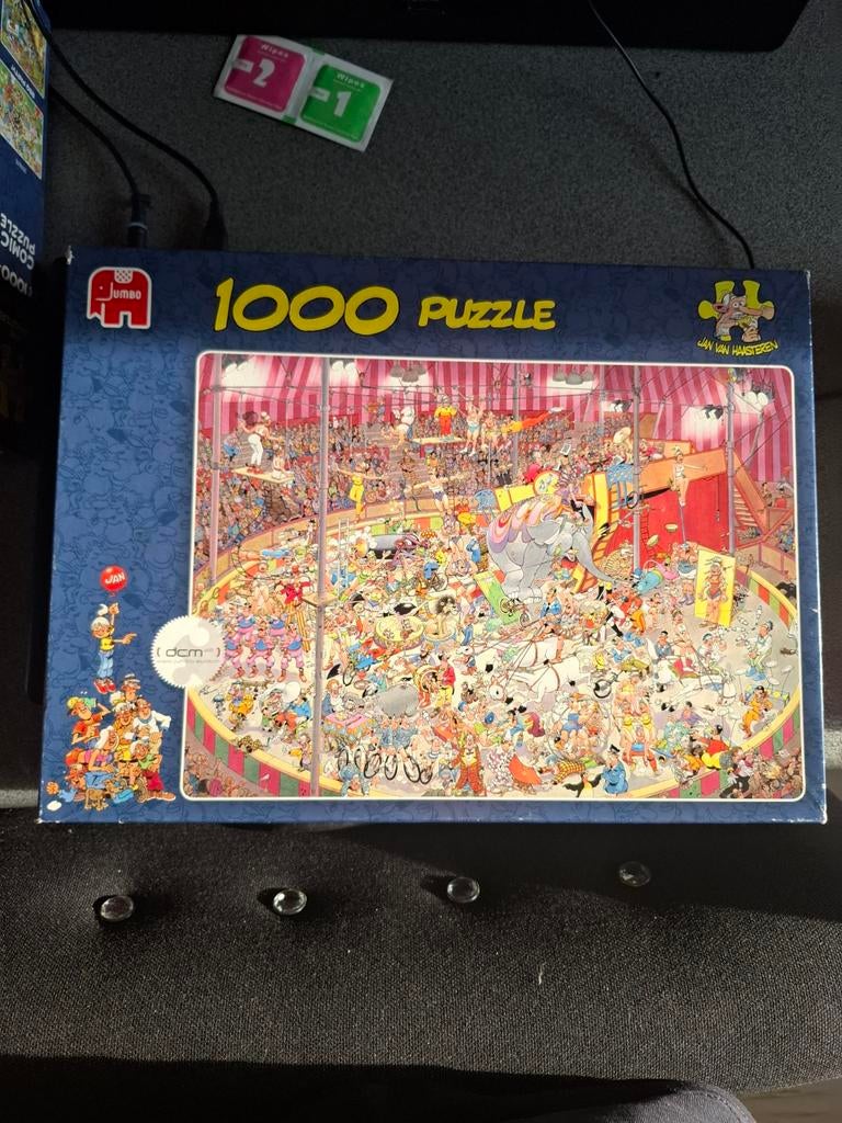 Jan van Haasteren Circus Puzzel 1000 stukjes, Ophalen of Verzenden, 500 t/m 1500 stukjes, Gebruikt, Legpuzzel