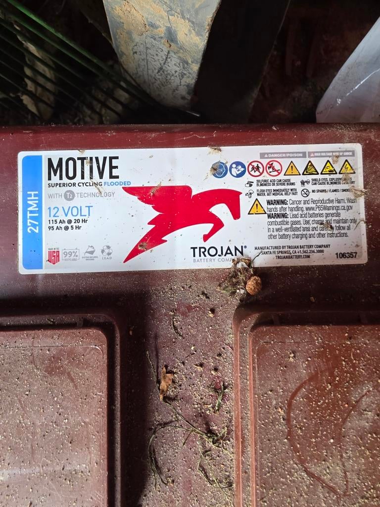 Trojan Motive 12 Volt accu - minder dan 1 jaar oud, Ophalen of Verzenden, Gebruikt, Universele onderdelen