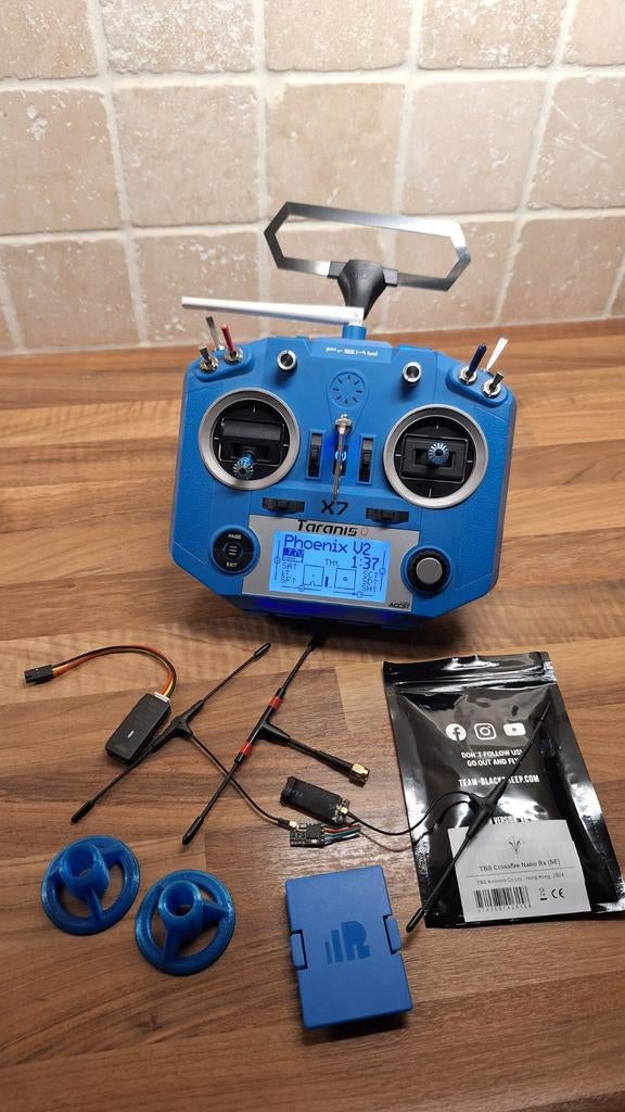 FrSky Taranis X7 met TBS Crossfire module en accessoires, Ophalen of Verzenden, Gebruikt