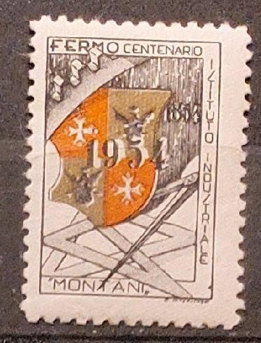 Italië cinderella 100 jaar technische school Fermo 1954, Ophalen of Verzenden, Postfris