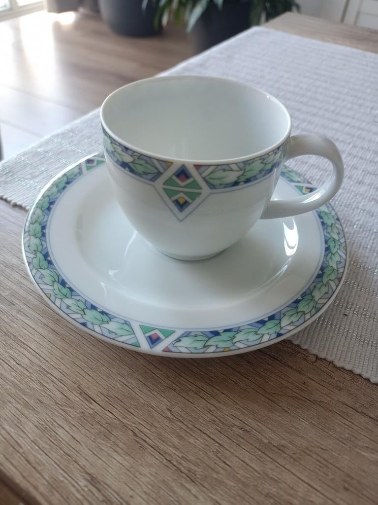 Kop en schotel arzberg servies Albert Heijn, Ophalen of Verzenden, Zo goed als nieuw, Overige stijlen, Kop(pen) en/of Schotel(s)