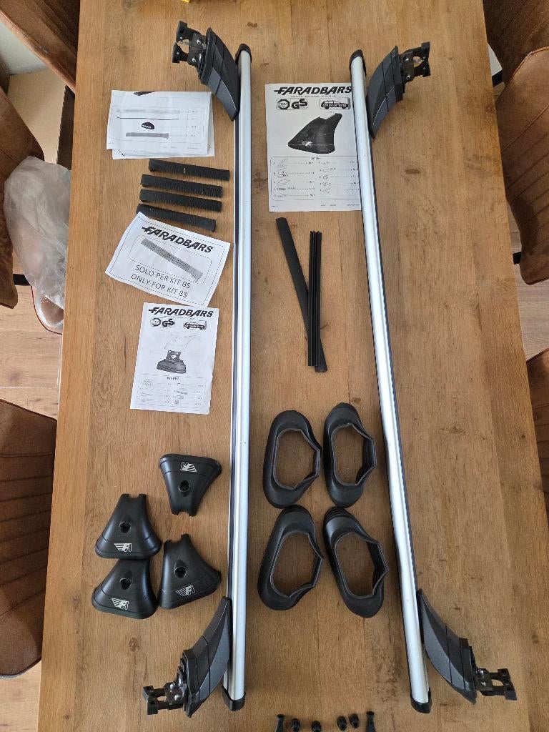 Faradbox Dakdragers Peugeot 5008 2009-2017 glad dak fixpoint, Ophalen, Gebruikt