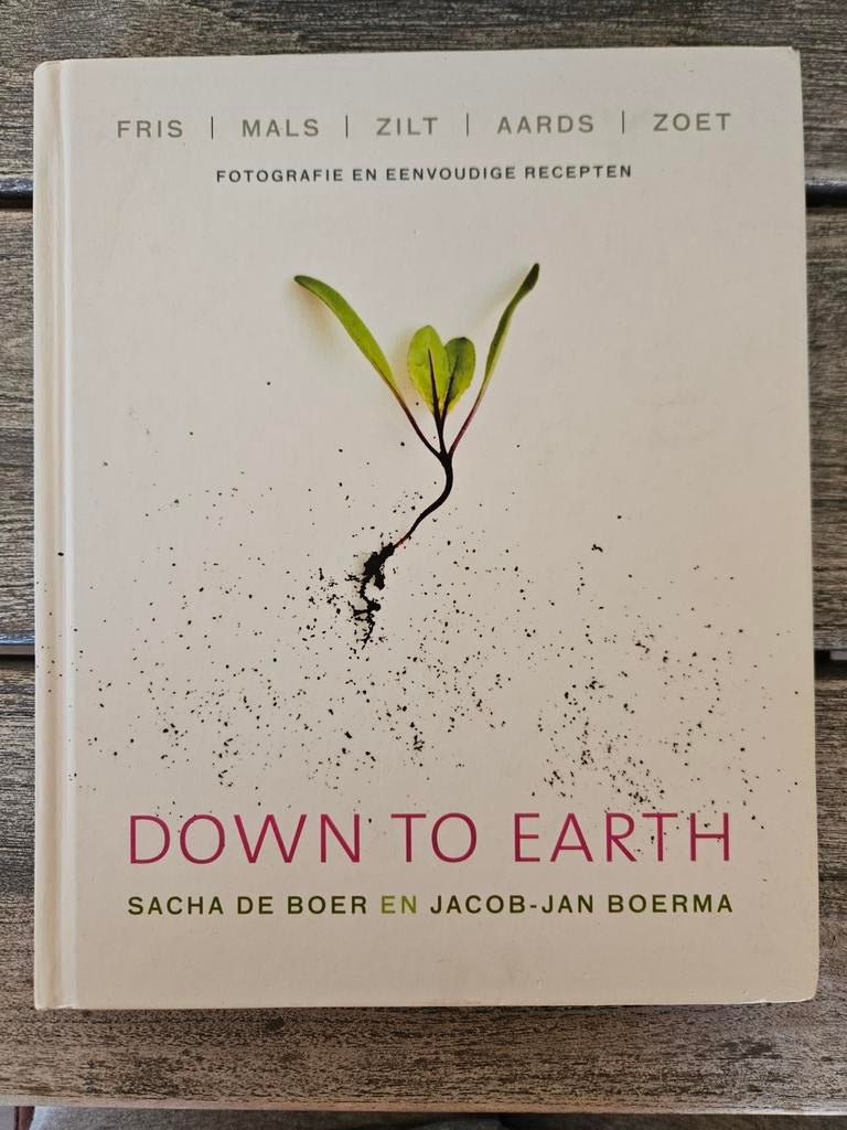Down to Earth kookboek - Sacha de Boer & Jacob-Jan Boerma, Ophalen of Verzenden