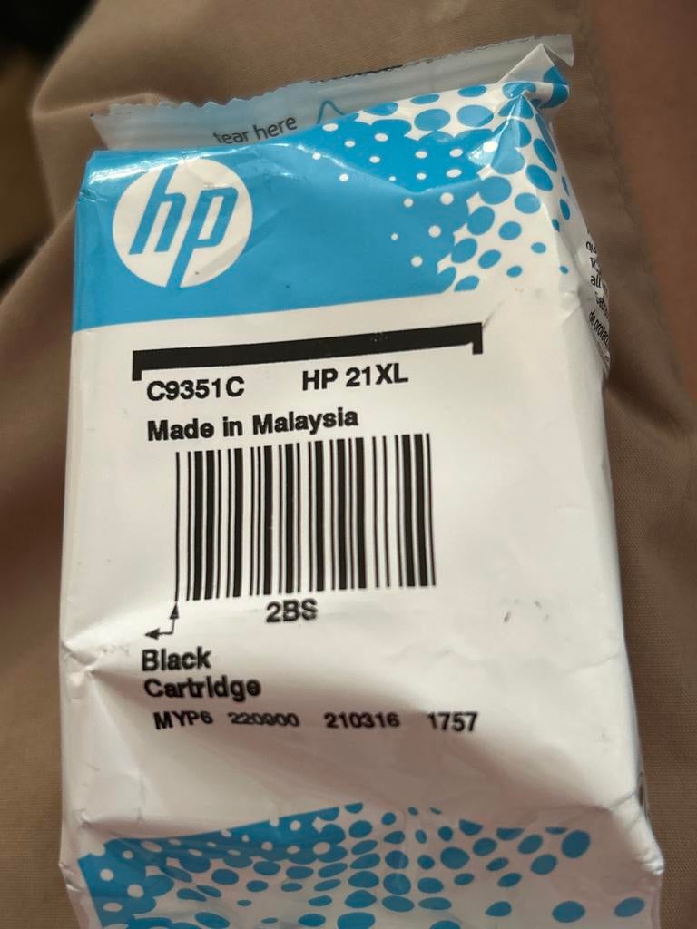 HP 21XL Zwarte Inktcartridge C9351C - Origineel, Verzenden, Nieuw, Cartridge