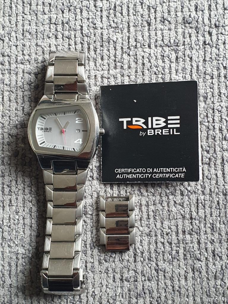 Breil Tribe TW0226 horloge, Sieraden, Tassen en Uiterlijk, Horloges | Dames, Staal, Staal, Polshorloge, Ophalen of Verzenden