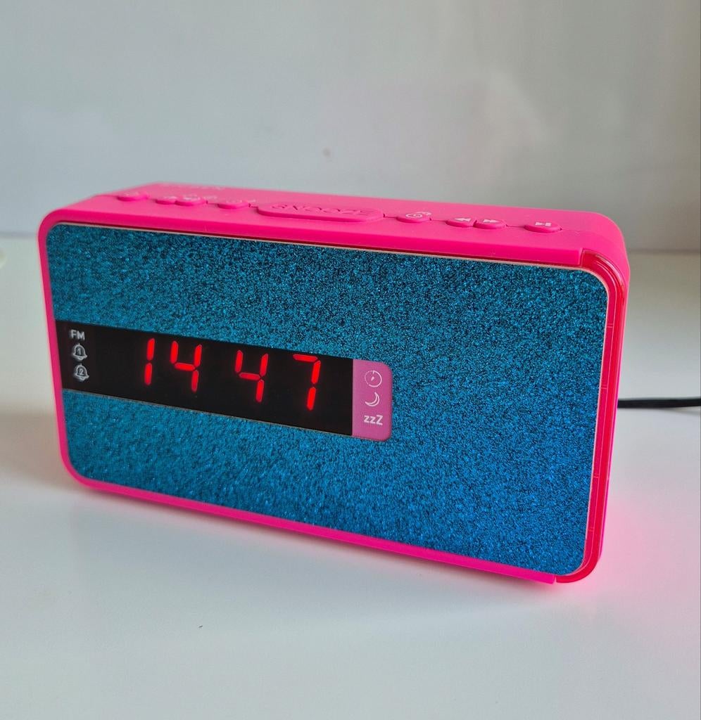 Bigben digitale wekker radio met verwisselbare frontjes, Ophalen of Verzenden, Zo goed als nieuw, Digitaal
