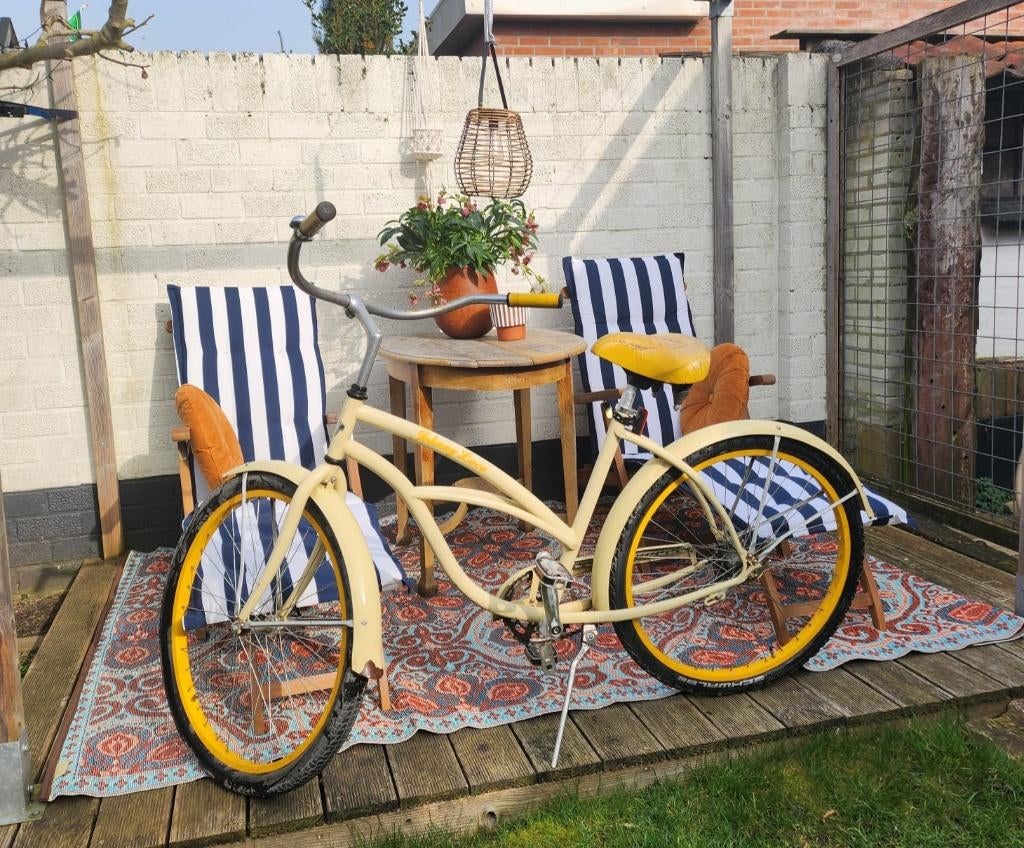 Damesfiets Johnny Loco, Ophalen, Gebruikt, Staal, Cruiser