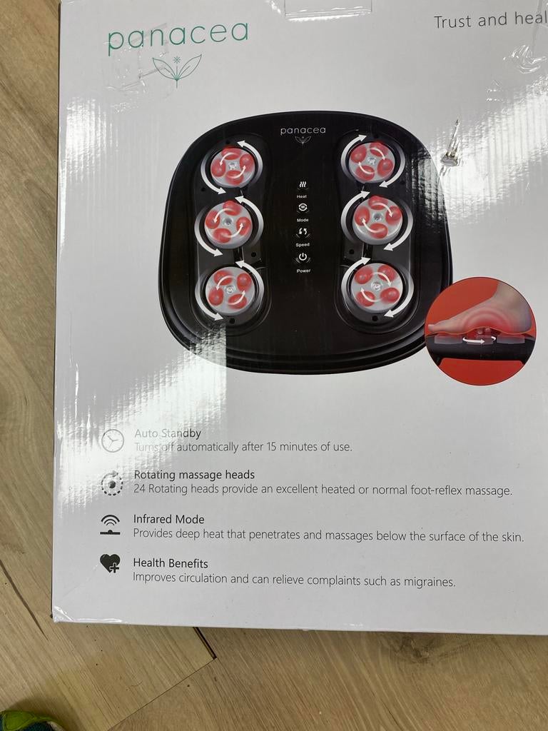 Panacea Voetmassageapparaat met Warmte en Infrarood, Ophalen of Verzenden, Nieuw, Apparaat