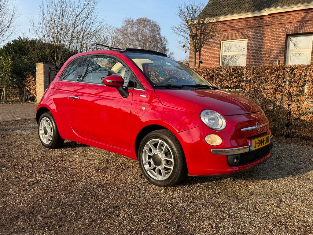 Fiat 500 1.2 C 2010 Rood, Voorwielaandrijving, 4 cilinders, Handgeschakeld, Particulier