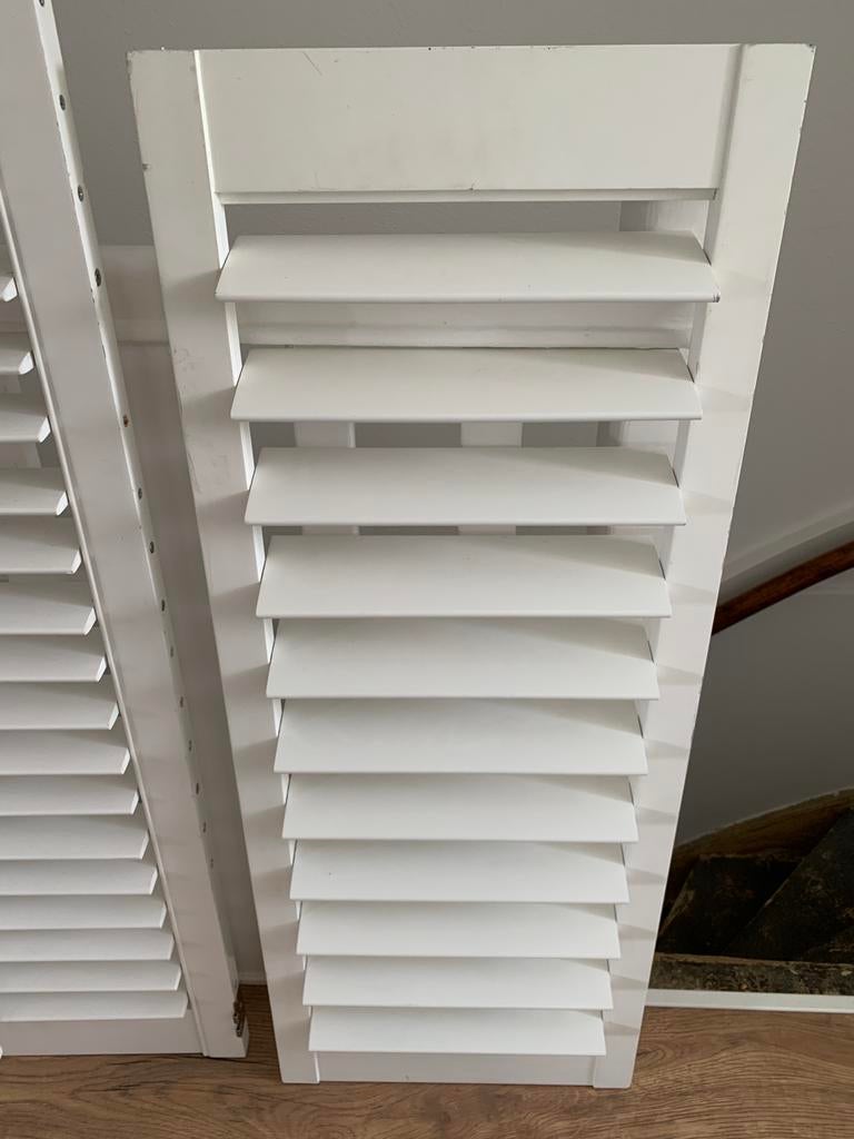 1 shutter deel wit, Ophalen, Minder dan 50 cm, Gebruikt, Wit