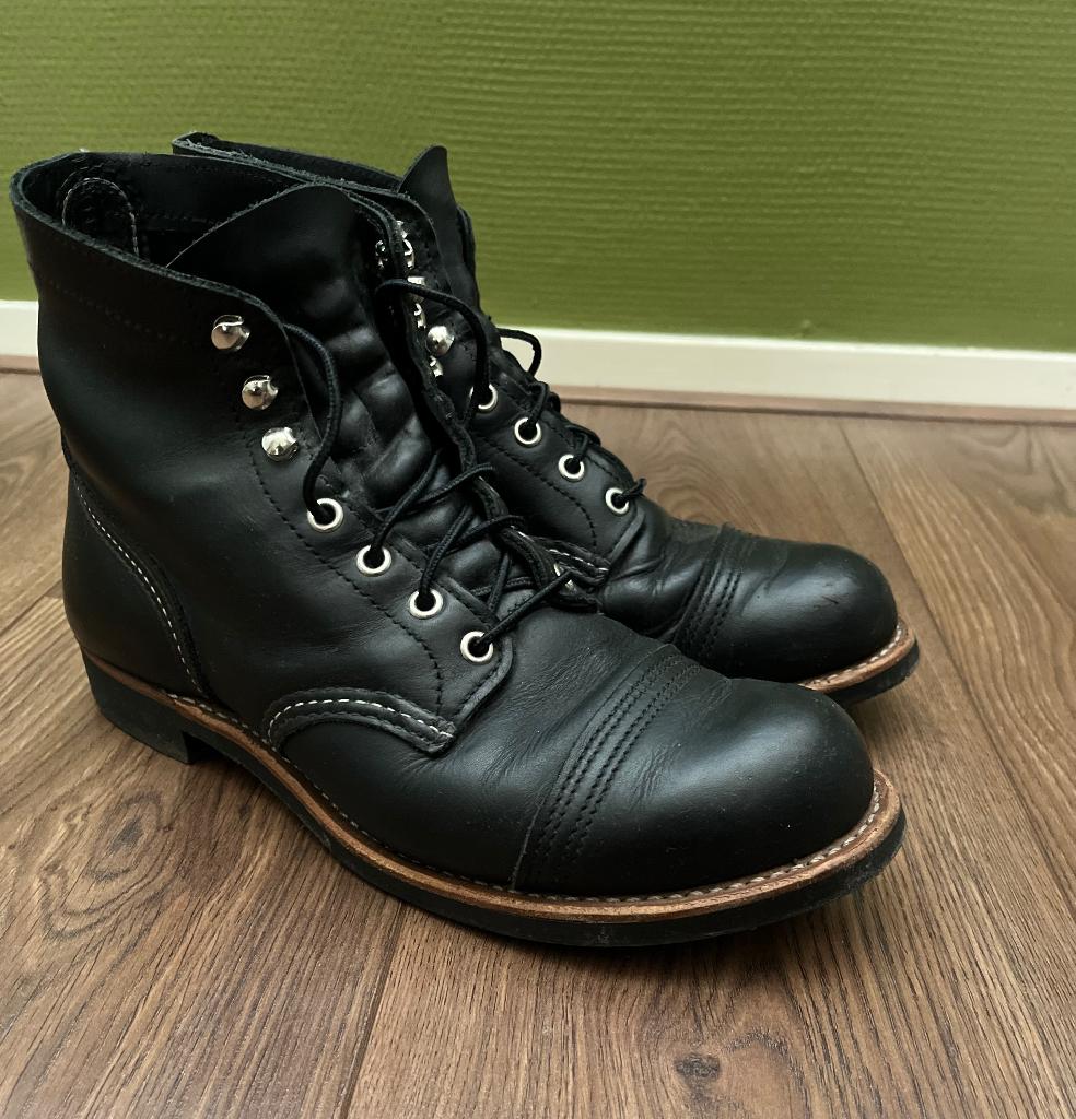Red Wing Mt 41/42 Zwart Iron Ranger, Red Wing, Zwart, Boots, Ophalen of Verzenden