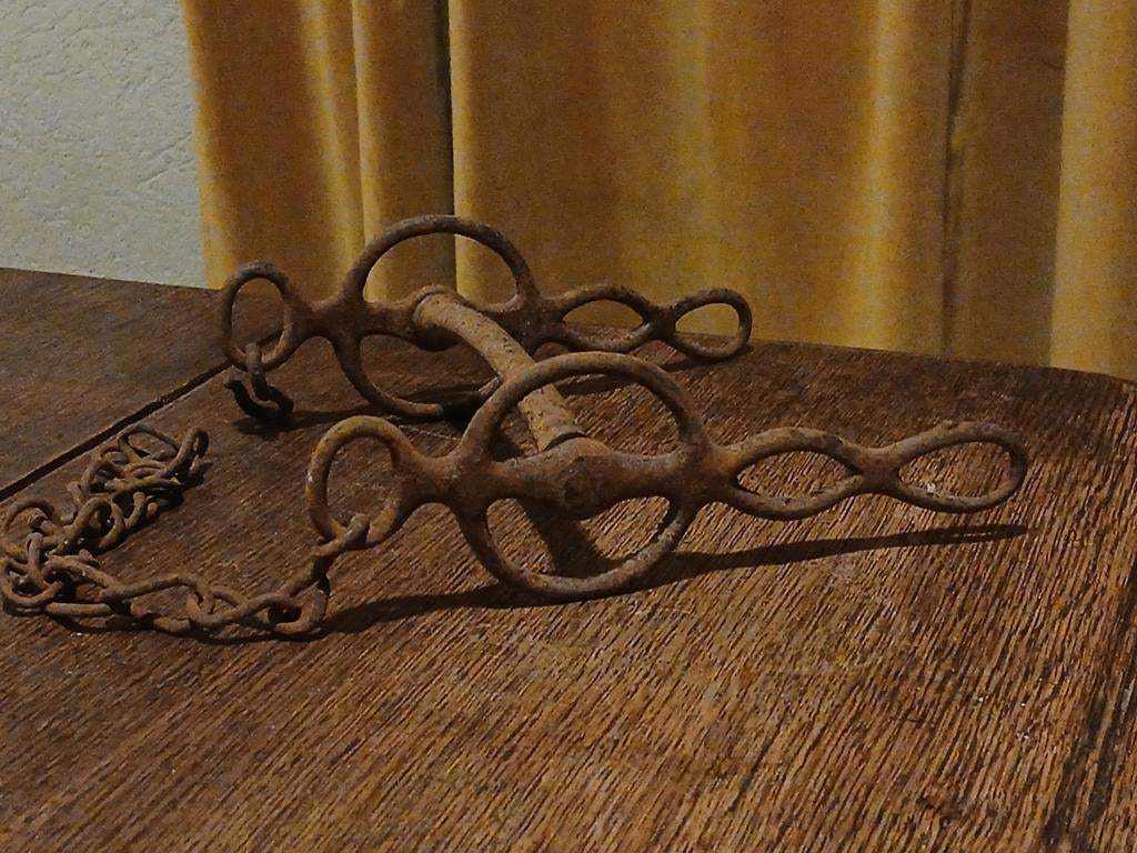 OUD PAARDENBIT ZEER DECORATIEF..ZIE FOTO'S (AFMETINGEN).., Ophalen of Verzenden, Gebruikt