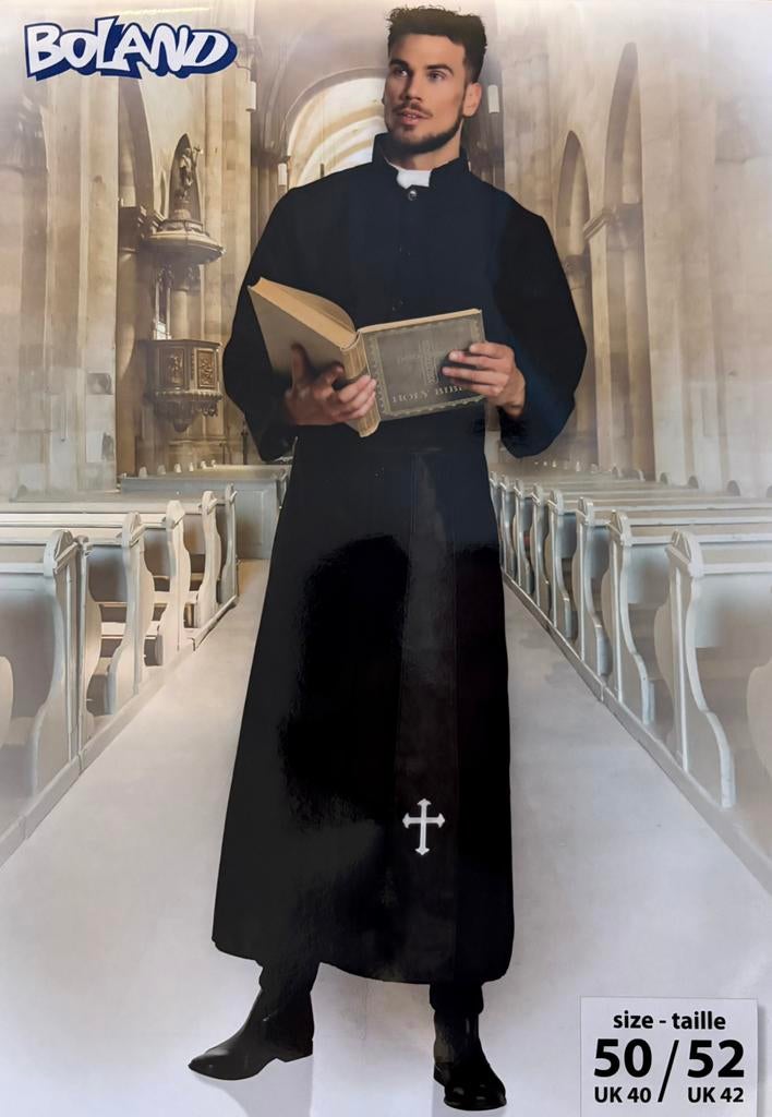 Pastoor carnavals outfit, Verzenden, Zo goed als nieuw