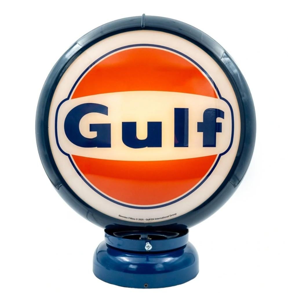 Gulf benzinepompbollen voor pomp of decoratie, Ophalen of Verzenden, Nieuw, Reclamebord