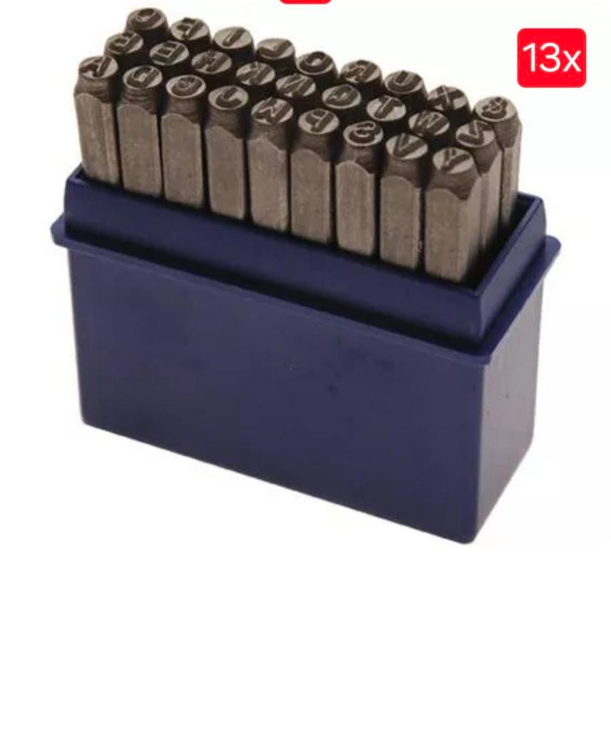 13 setjes slagletters 5 mm., Ophalen of Verzenden