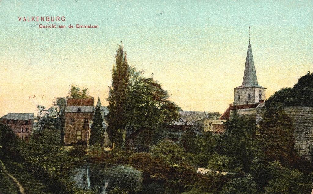 Valkenburg, Gezicht aan de Emmalaan (1911) 130960, Ophalen of Verzenden, Voor 1920, Gelopen, Limburg