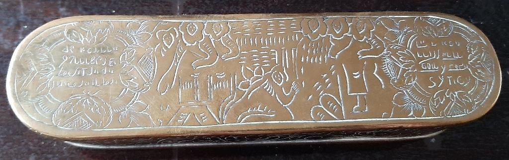 mooie 18 eeuw tabak doos, Ophalen of Verzenden, Gebruikt, Tabaksdoos of Verpakking