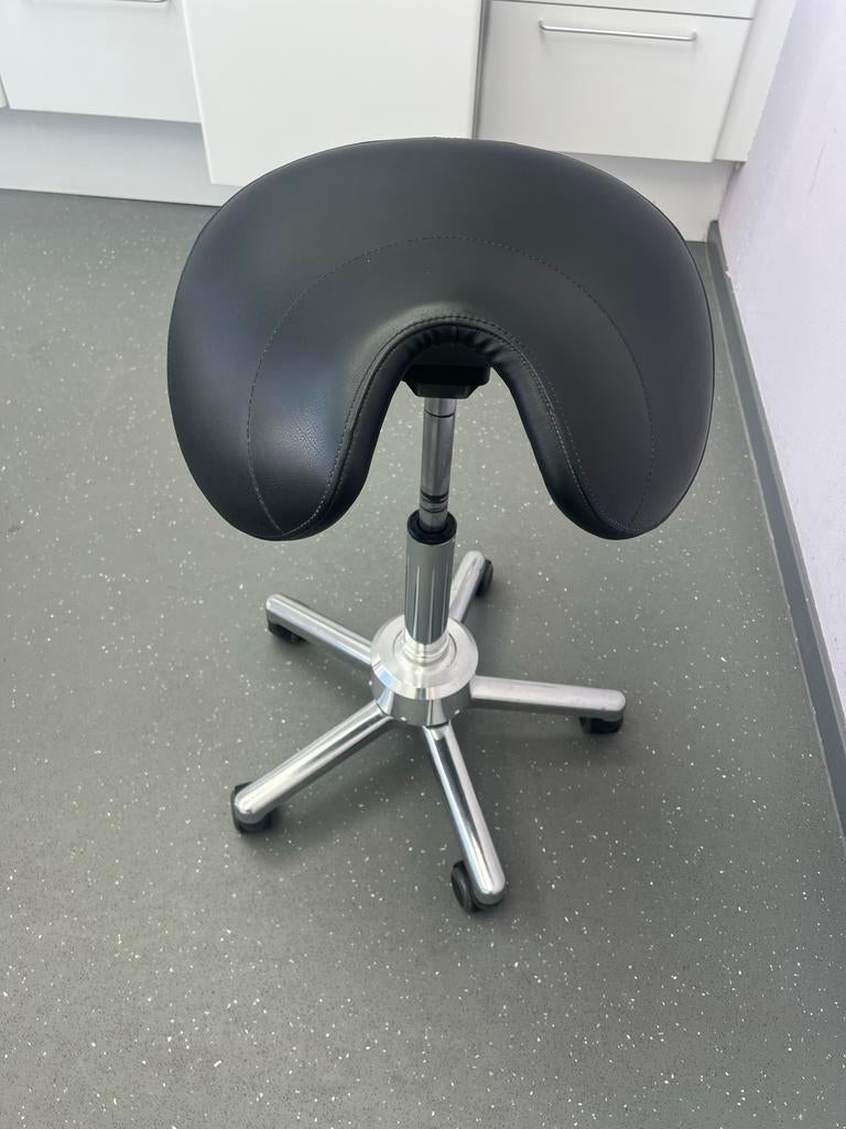 Ergonomische Zadelkruk met Swing (Ergo SP), Ophalen, Zwart, Zo goed als nieuw, Bureaukruk