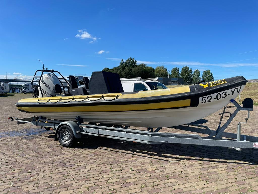 Osprey Seaharrier 660 | Evinrude 250pk etec | Trailer, Watersport en Boten, Rubberboten, Gebruikt, Benzine, 200 pk of meer, Overige materialen