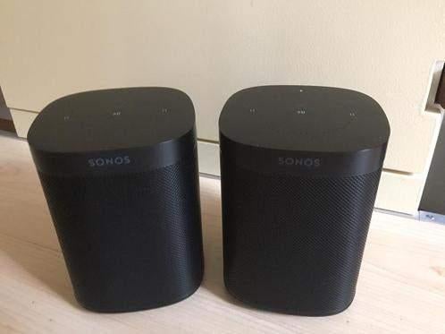 Sonos One + Sonos One SL (zwart)., Ophalen, Zo goed als nieuw, 60 tot 120 watt, Sonos