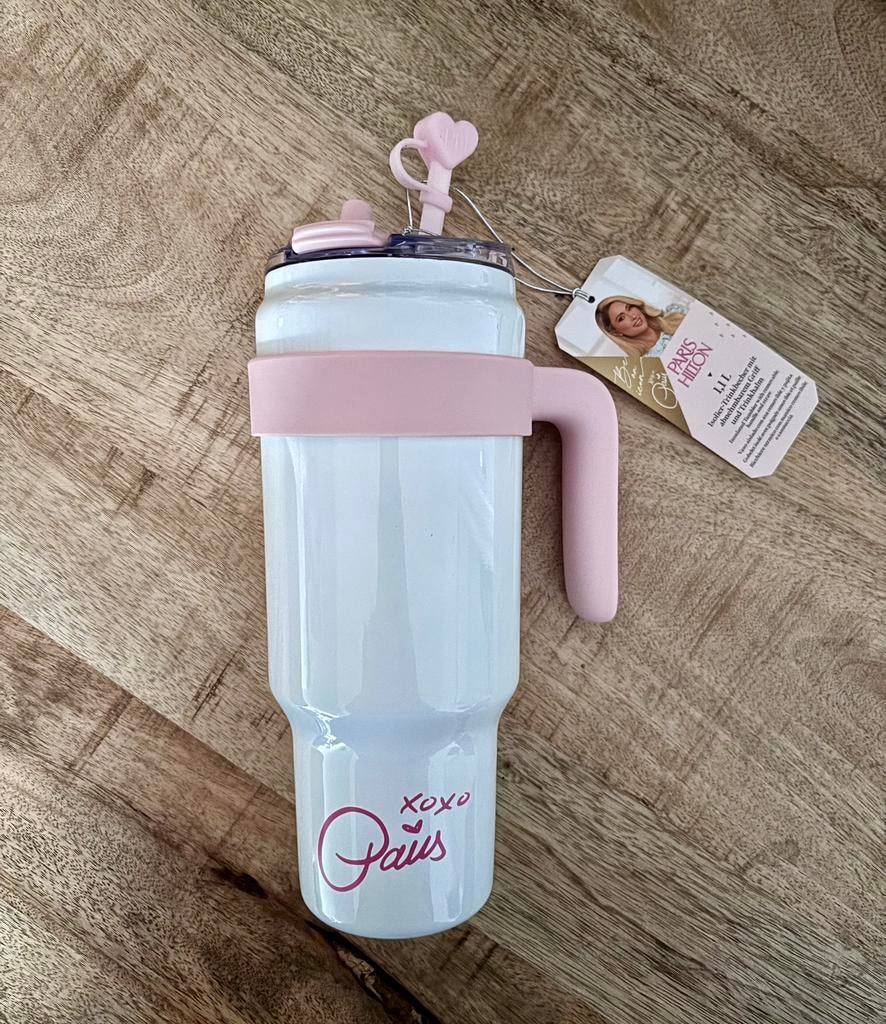 Paris Hilton XOXO Paris Geïsoleerde Drinkbeker, Sport en Fitness, Bidons, Nieuw, Ophalen of Verzenden