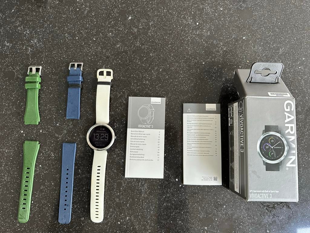 Garmin Vivoactive 3, Sieraden, Tassen en Uiterlijk, Smartwatches, Ophalen, Gebruikt, IOS, Waterdicht