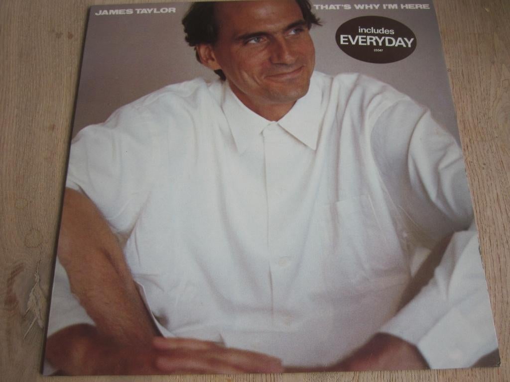 Elpee ( LP ) James Taylor - That's why I'm here, Cd's en Dvd's, Vinyl | Pop, Verzenden, 1980 tot 2000, Zo goed als nieuw, 12 inch