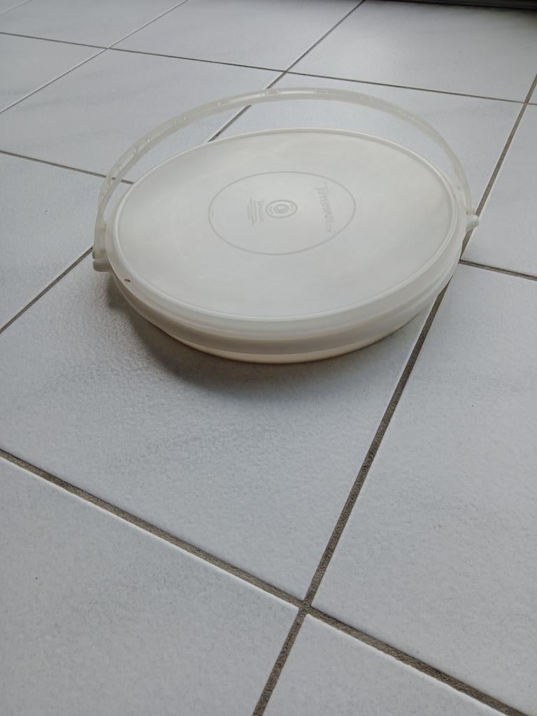 Tupperware serveerschaal party schaal., Ophalen of Verzenden, Zo goed als nieuw, Wit, Schaal