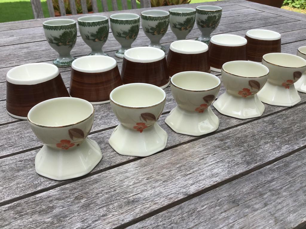 3x 6 eierdopjes - Sphinx - Oosters - Wido Tsjechisch, Ophalen of Verzenden