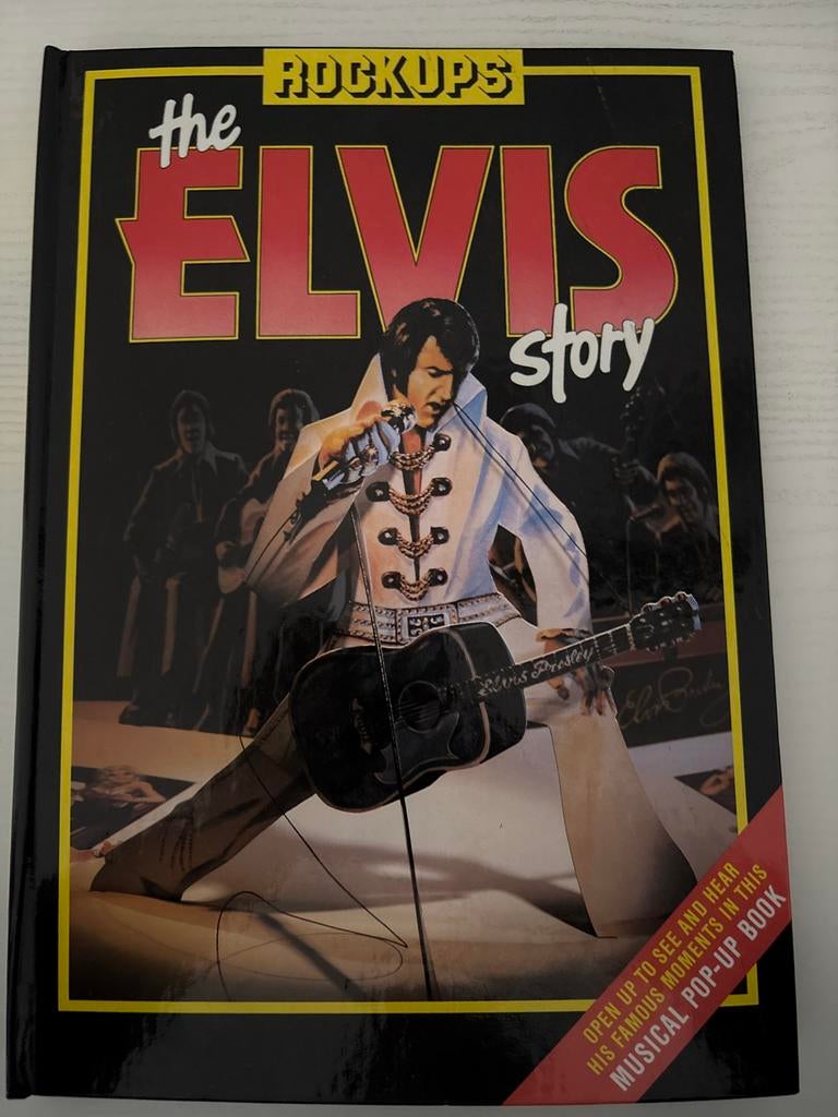 #306 The Elvis Story Rock Ups Pop Up Boek 1986, Verzamelen, Ophalen of Verzenden, Zo goed als nieuw, Boek, Tijdschrift of Artikel