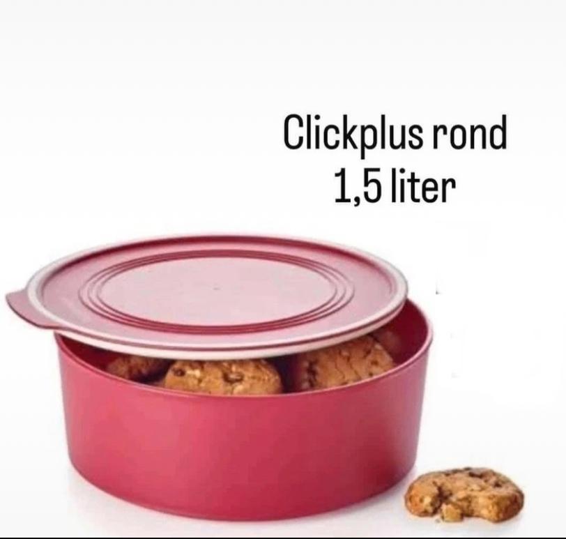 Tupperware Clickplus trommel/ Koektrommel # 1,5 liter, Ophalen of Verzenden, Nieuw, Bus of Trommel