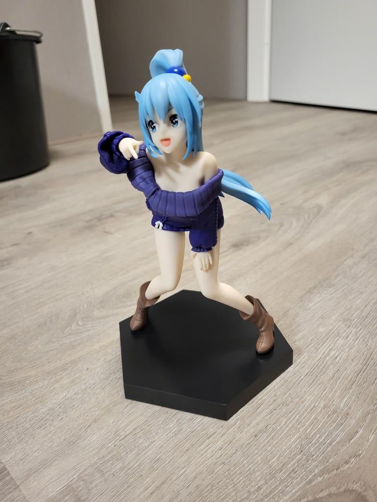 Konosuba Aqua Anime Figuur (Doos inbegrepen), Ophalen of Verzenden, Zo goed als nieuw