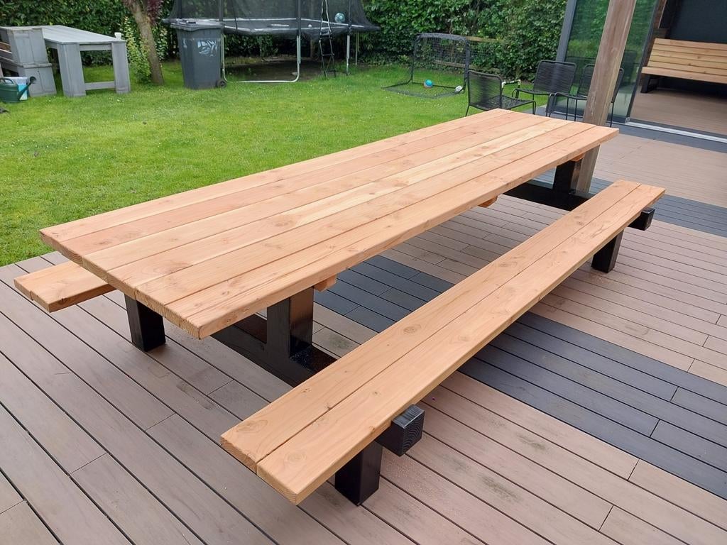 Robuuste Maatwerk Picknicktafels, Ophalen of Verzenden, Nieuw, Rechthoekig