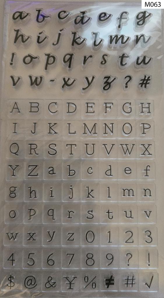 Stempels Transparant Letters Alfabet | Clear Stamp, Hobby en Vrije tijd, Stempelen, Ophalen of Verzenden, Zo goed als nieuw, Clearstamp