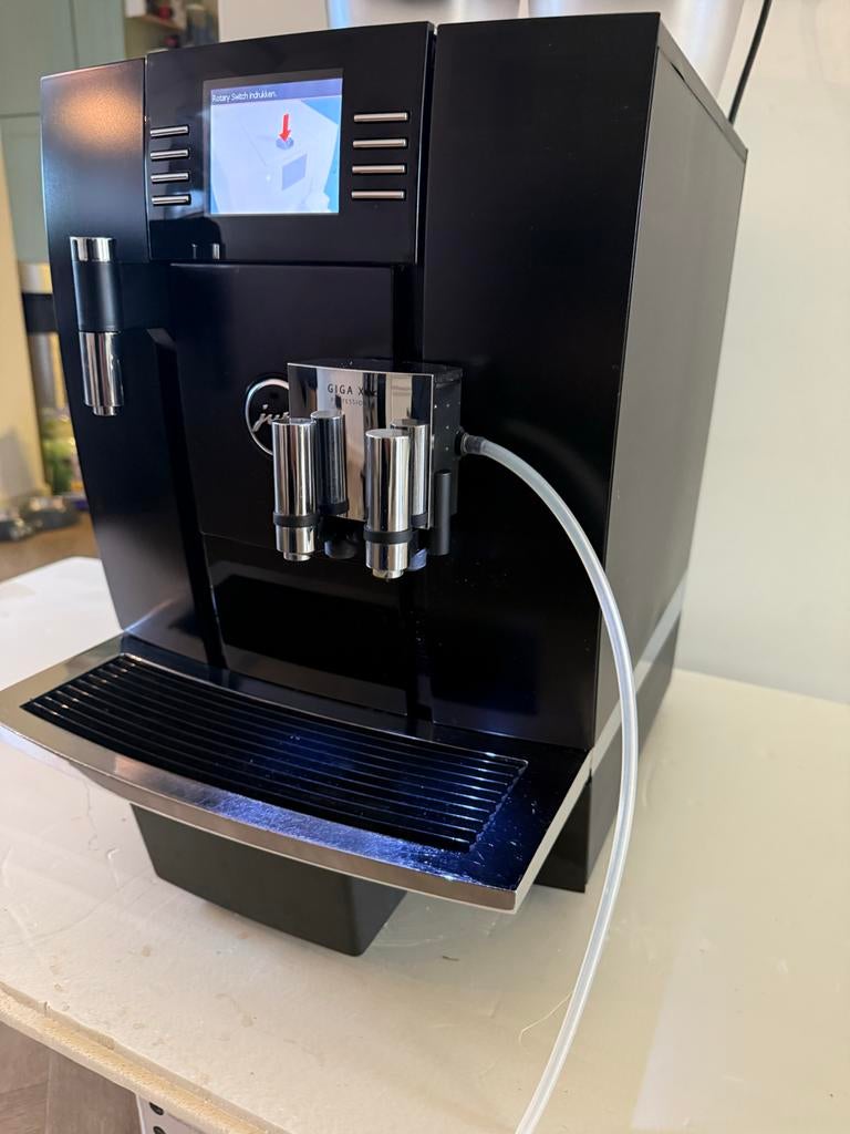 Jura GIGA X8c Gereviseerd - Pianozwart - 6 mnd Garantie, Espresso apparaat, Jura, 10 kopjes of meer, Refurbished