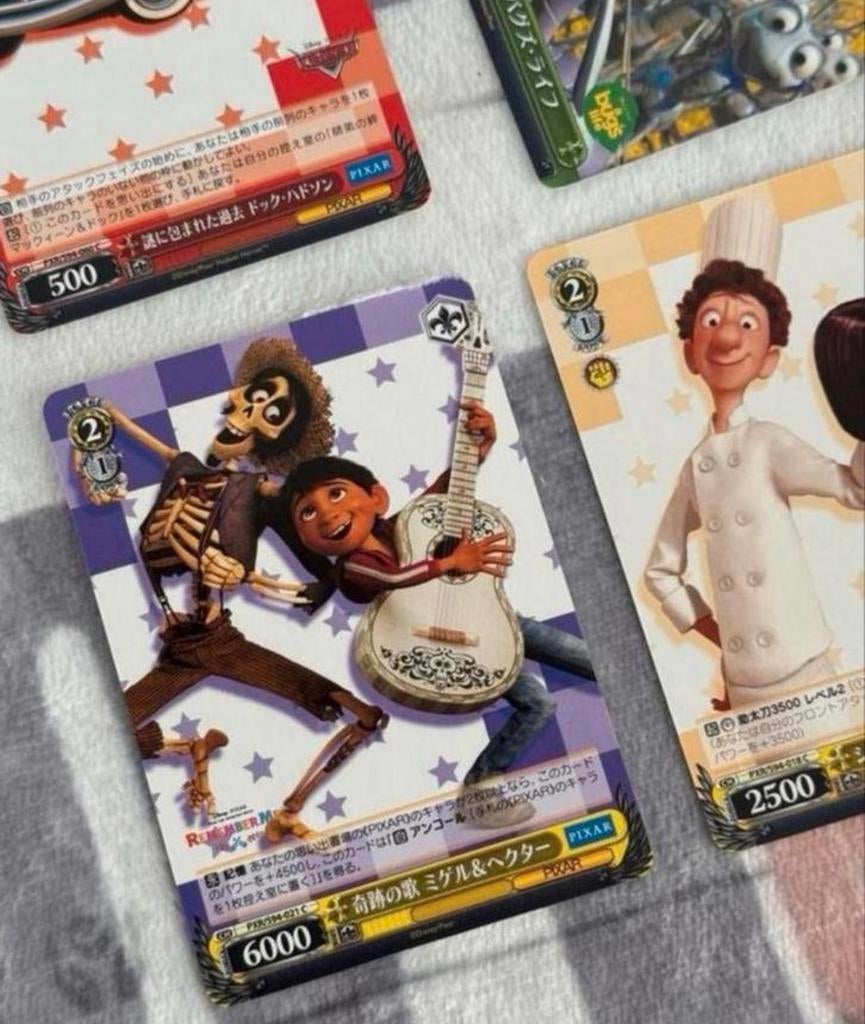 Disney Pixar 7 kaarten cards Cars Bugs Life Coco Ratatouille, Ophalen of Verzenden, Nieuw, Meerdere plaatjes