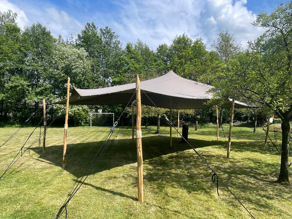 Stretchtent 6x10m - TE HUUR, Ophalen, Overige typen, 6 meter of meer, Nieuw